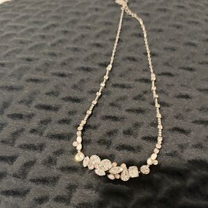 Sorrelli Silver Crystal Cluster Necklace